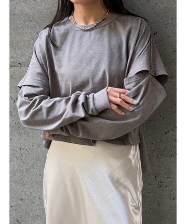 SPLIT COLOR FADE T-SHIRT(セパレートカラーフェードTシャツ)