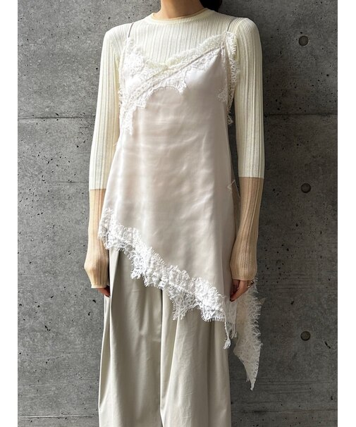 SATIN ASYMMETRIC CAMI(サテンアシンメトリーキャミ)