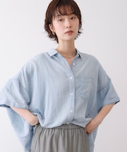 シアーデニムシャツ