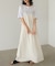 【Bab】【サイズ展開あり】レーススカラップマットサテンキャミワンピース