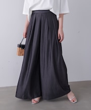 T/Rデニム風ワイドパンツ