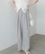 【Bab】【サイズ展開あり】ボリュームワイドタックパンツ