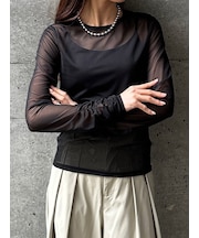 SHEER SHIRRING PO(シアーシャーリングプルオーバー)