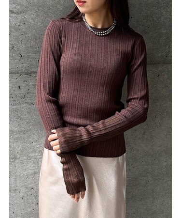 LINEN TOUCH RANDOM RIB PO(リネンタッチランダムリブプルオーバー)