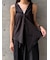 DRAPED RUFFLE SLEEVELESS TOP（ﾄﾞﾚｰﾌﾟﾗｯﾌﾙｽﾘｰﾌﾞﾚｽﾄｯﾌﾟｽ）