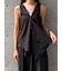 DRAPED RUFFLE SLEEVELESS TOP（ﾄﾞﾚｰﾌﾟﾗｯﾌﾙｽﾘｰﾌﾞﾚｽﾄｯﾌﾟｽ）