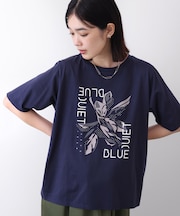 デジタルフラワープリントTシャツ