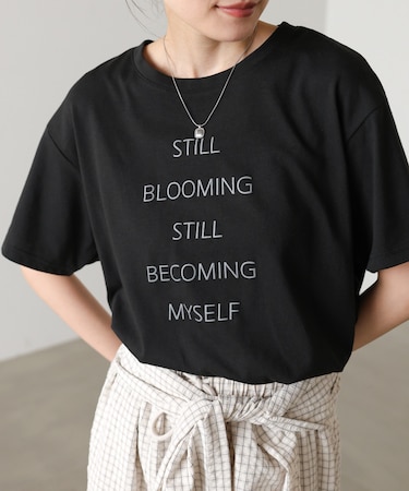 【Bab】立体プリントオーバーサイズロゴTEE