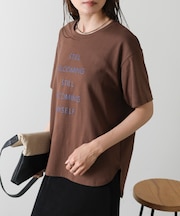 【Bab】立体プリントオーバーサイズロゴTEE