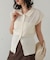 【Bab】フレンチスリーブポロニット