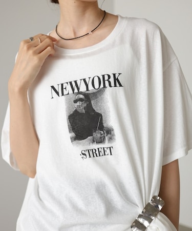 【Bab】フォトプリントTシャツ
