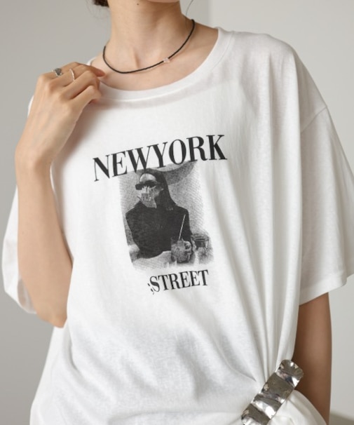 【Bab】フォトプリントTシャツ