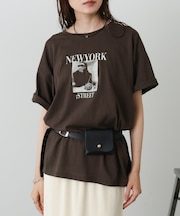 【Bab】フォトプリントTシャツ