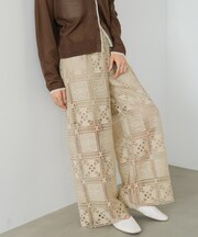 【Bab】パネルレースパンツ