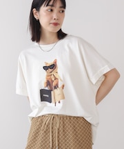 キャットグラフィックTシャツ