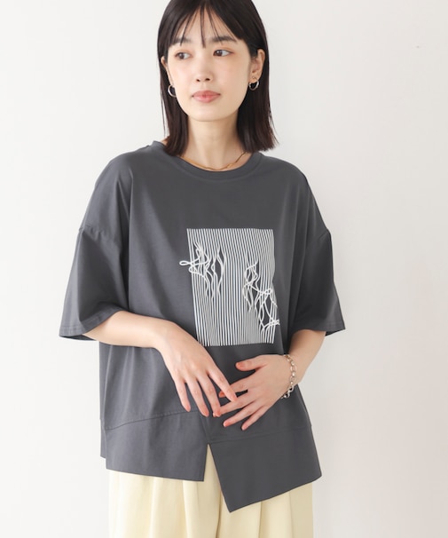 モノラインアートTシャツ