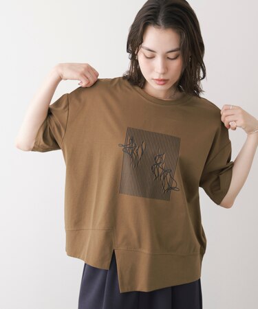 モノラインアートTシャツ