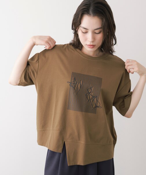 モノラインアートTシャツ