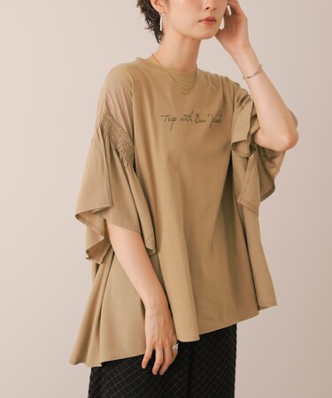 シンプルロゴフレアスリーブT