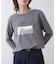 箔ロゴプリント五分袖Tシャツ
