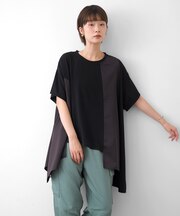 異素材切替チュニック