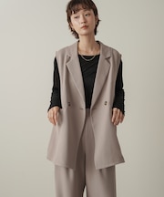 シルクライクダブルジレ