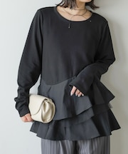 【Bab】ペプラムドッキングプルオーバー