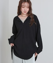 【Bab】ハーフジッププルオーバー