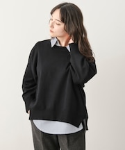 ゆるニットセットレイヤードプルオーバー