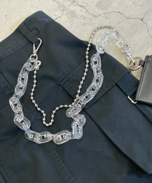 Lアクリルウォレットチェーン