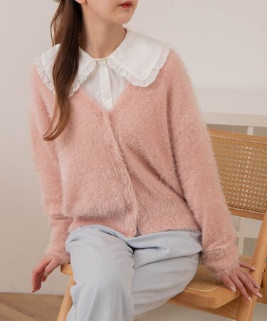 シャギーカーディガン