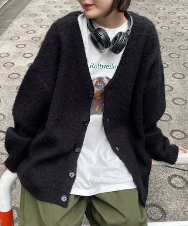 モヘアライクBIGカーディガン