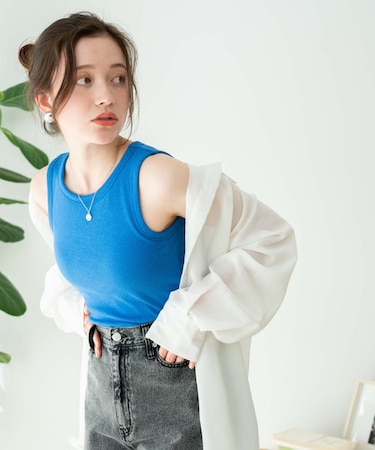 カップインリブタンクトップ