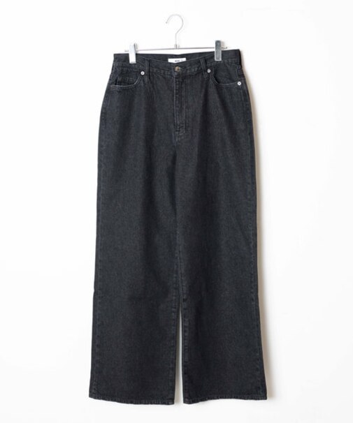 ウエストフィットワイドストレートパンツ