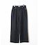 ウエストフィットワイドストレートパンツ