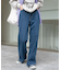ウエストフィットワイドストレートパンツ