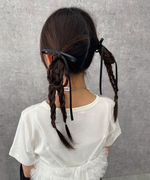 L2Pロングリボンヘアクリップ