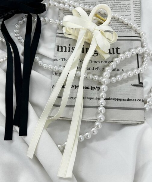 Lロングリボンバンスクリップ