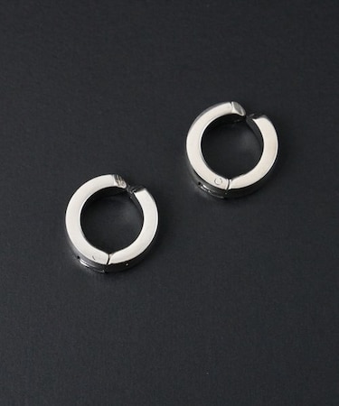 Mステンレスフープカフイヤリング