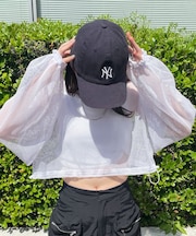 メッシュサイドドロストトップス