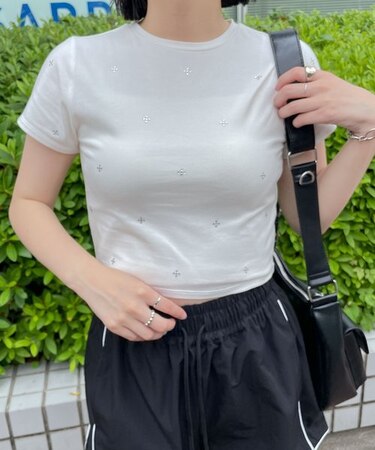 ラインストーンチビT