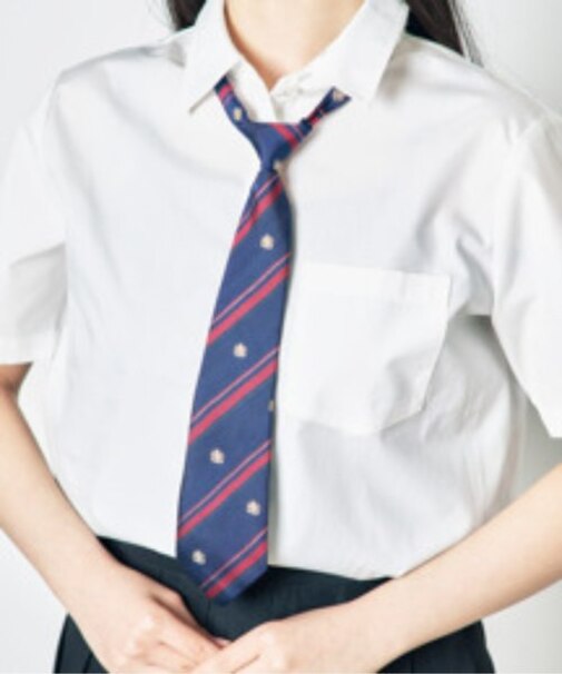 エンブレム柄スクールネクタイ