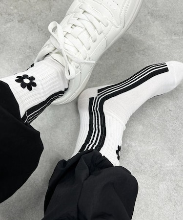 サイドラインクルーソックス