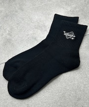 底パイル刺繍デザインソックス(丈14)