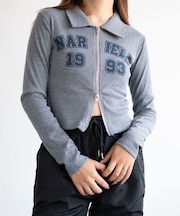 WジップナンバリングロゴロンT