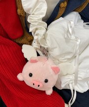 ふりふりエンジェルあにまるぬいぐるみキーホルダー