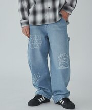 イージーペインターグラフィックデニムパンツ