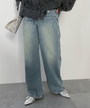 ストレートデニムパンツ