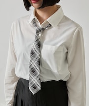 チェックスクールネクタイ