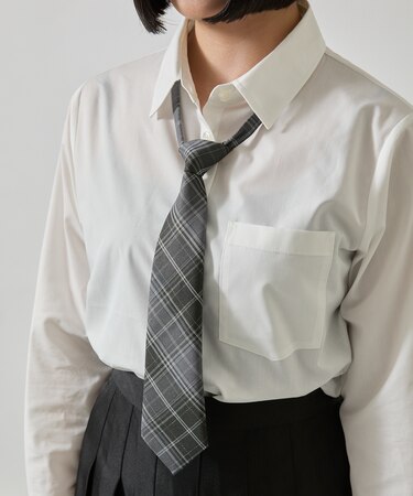 チェックスクールネクタイ